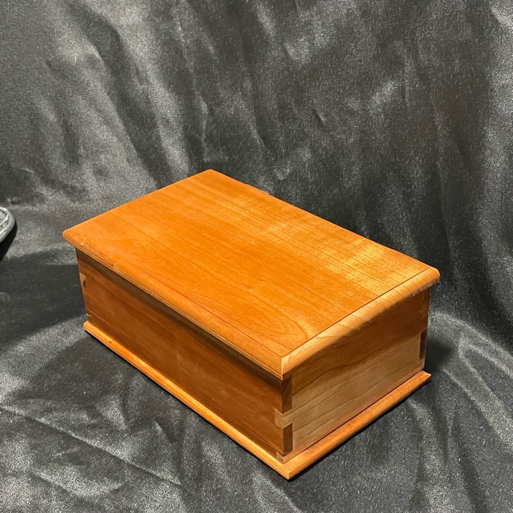 Handmade vintage wooden box